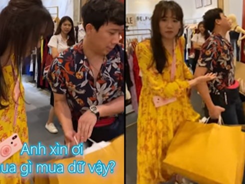 Trấn Thành shopping bất chấp dù bị Hari Won 'mắng' xối xả ở Thái Lan