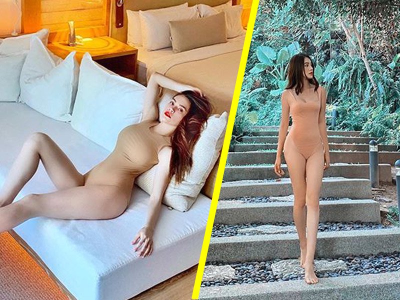 Sau Hồ Hà, đến lượt Hoa hậu con nhà giàu cũng can đảm diện áo tắm nude như khỏa thân-11