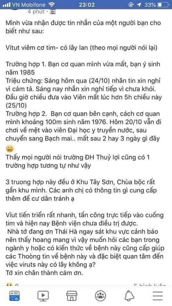 Rầm rộ thông tin nhiều người tử vong do lây nhiễm virus viêm cơ tim: Căn bệnh này thực sự có lây lan nguy hiểm như đồn thổi không?-3