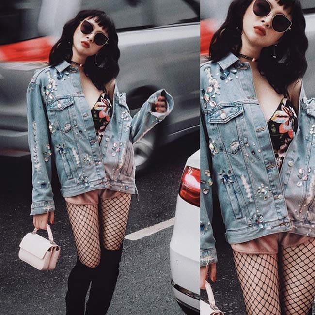 Những lỗi kết hợp trang phục với quần tất mỏng của người đẹp Việt-4