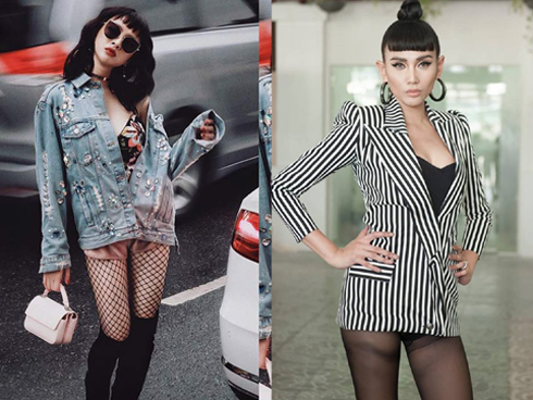 Những lỗi kết hợp trang phục với quần tất mỏng của người đẹp Việt