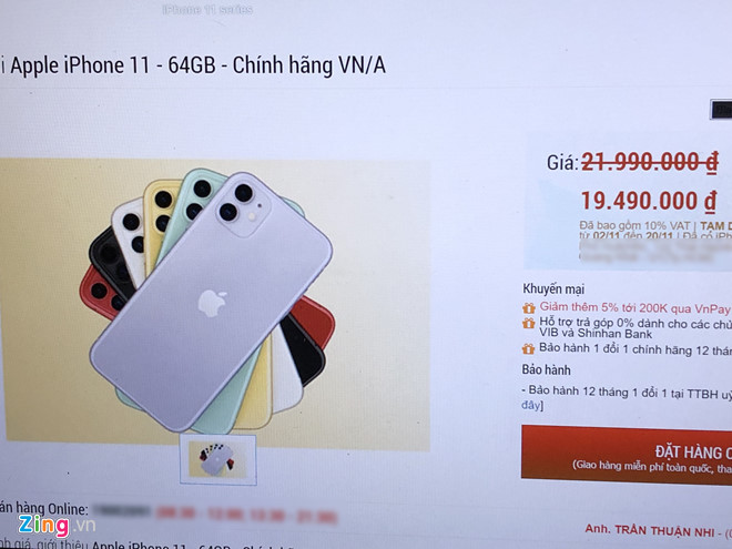 Người Việt mua được iPhone 11 chính hãng rẻ hơn vài triệu-2