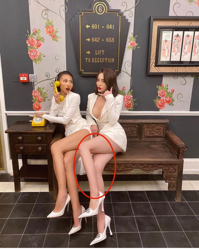 Khoe ngực căng tràn đến ngộp thở nhưng đôi chân bị photoshop đến biến dạng lại khiến Kỳ Duyên kém sang đi nhiều-1