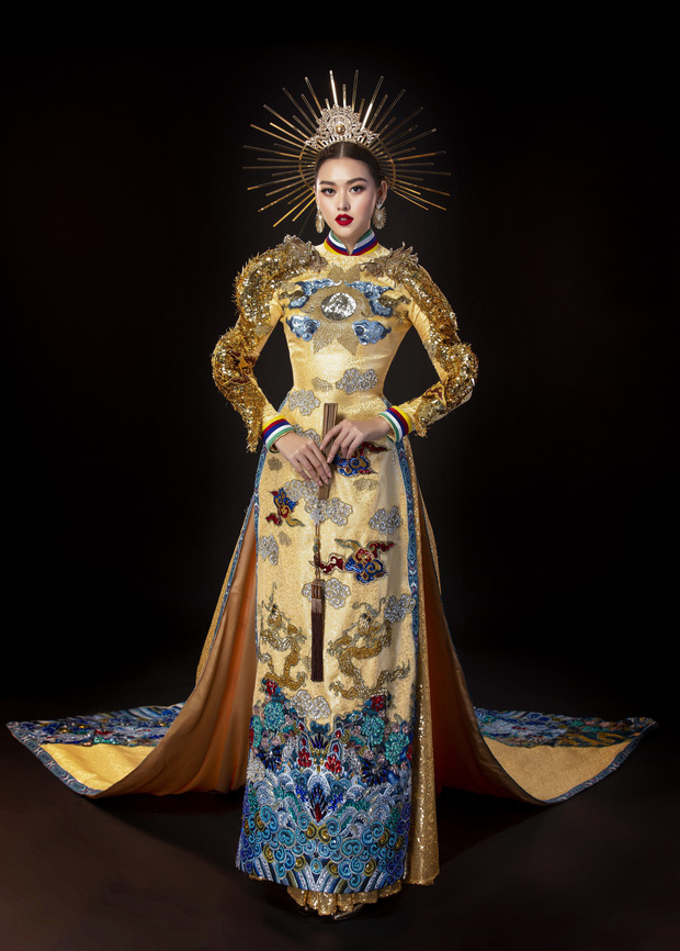 Vừa sang Nhật thi Miss International, Tường San đã tiết lộ hẳn 2 bộ áo dài cực kỳ hoành tráng để thi Quốc phục-3