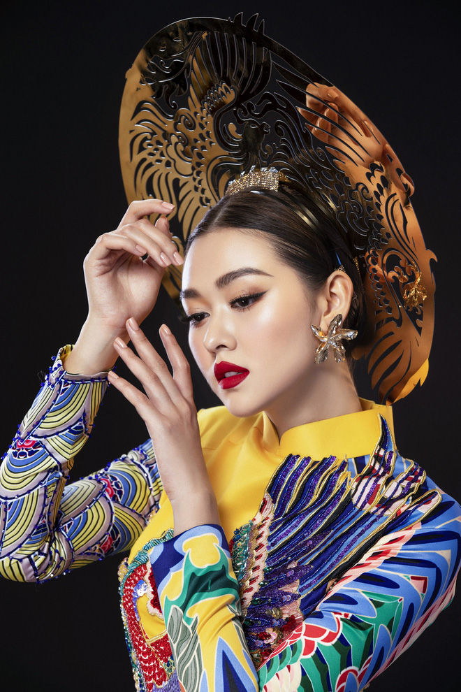 Vừa sang Nhật thi Miss International, Tường San đã tiết lộ hẳn 2 bộ áo dài cực kỳ hoành tráng để thi Quốc phục-7