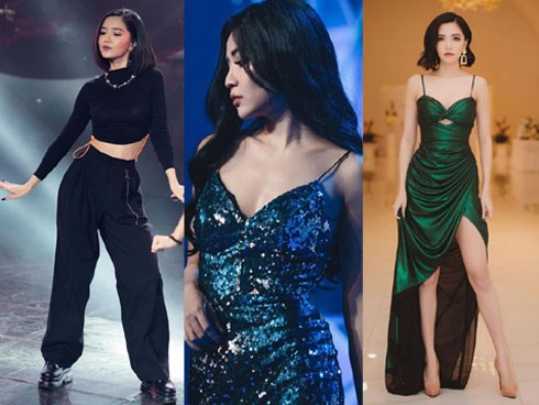 Bích Phương chuộng áo crop top, váy cúp ngực khoe đường cong cơ thể