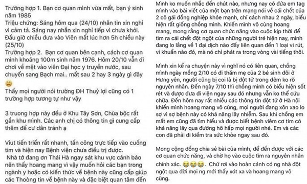 Kết quả điều tra chính thức tin đồn virus lạ khiến 2 phụ nữ tử vong vì viêm cơ tim-2