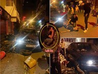 Ô tô BMW mất lái lao lên vỉa hè tông vào nhóm người đang dừng mua đồ ăn, 5 người nhập viện cấp cứu