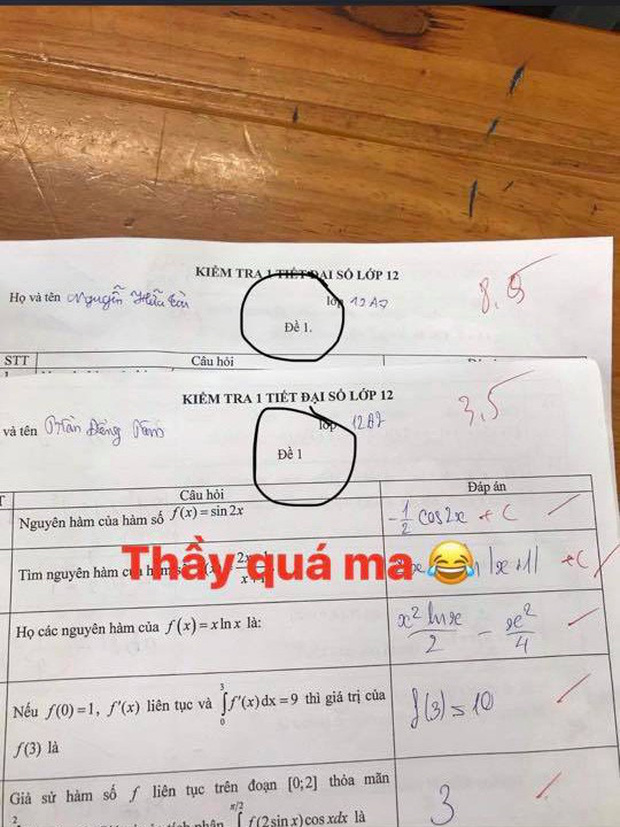Khi giáo viên cao tay trị quay cóp bằng những mã đề bá đạo: Có đề chỉ khác nhau dấu chấm, có đề phải quét mã QR mới đọc được-8