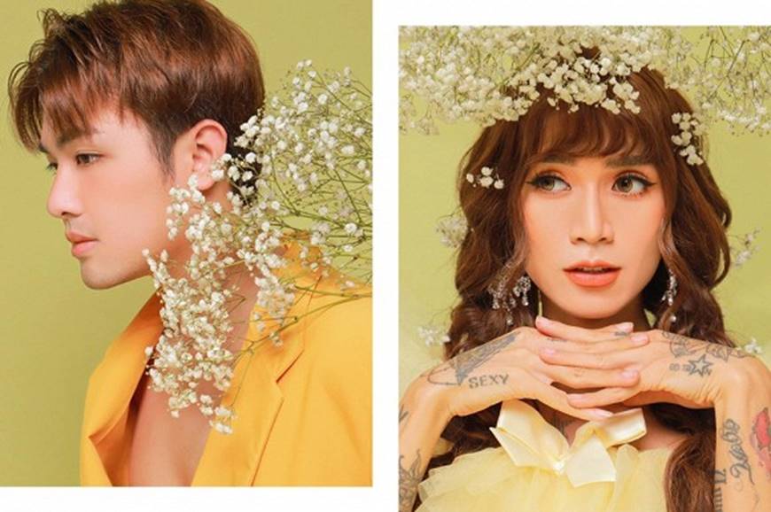 BB Trần và người yêu đồng giới hóa trang thành cô dâu, chú rể vào dịp Halloween-3