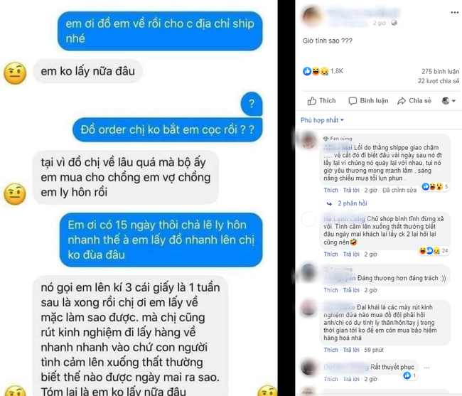 Vụ bùng hàng hot nhất MXH hôm nay: Chủ shop mất tiền oan vì khách bảo con người ta tình cảm lên xuống thất thường thôi!-2