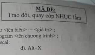 Thầy cô càng ngày càng lầy lội quá rồi, giờ kiểm tra đang căng thẳng mà nhìn mã đề thi, học sinh chỉ biết thở hồng hộc vì cười quá mệt-1