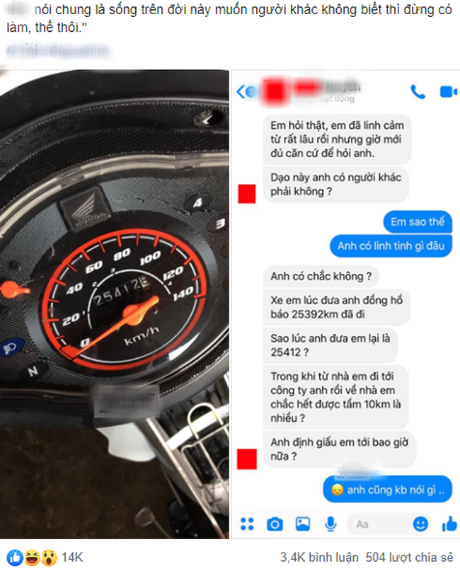 Đừng đùa với năng lực thám tử của hội chị em: Phát hiện người yêu cắm sừng chỉ nhờ chiếc xe Wave-1