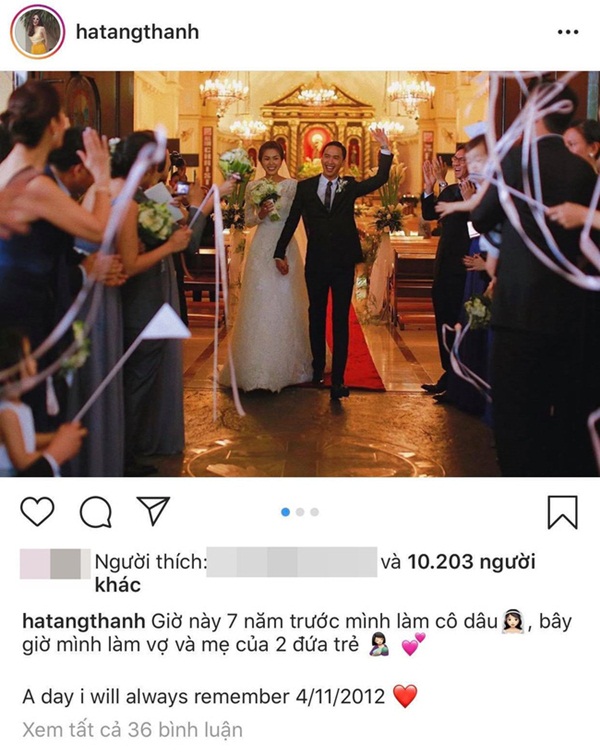 Hình ảnh hiếm hoi trong đám cưới cách đây 7 năm của Tăng Thanh Hà được chính Louis Nguyễn tiết lộ-2