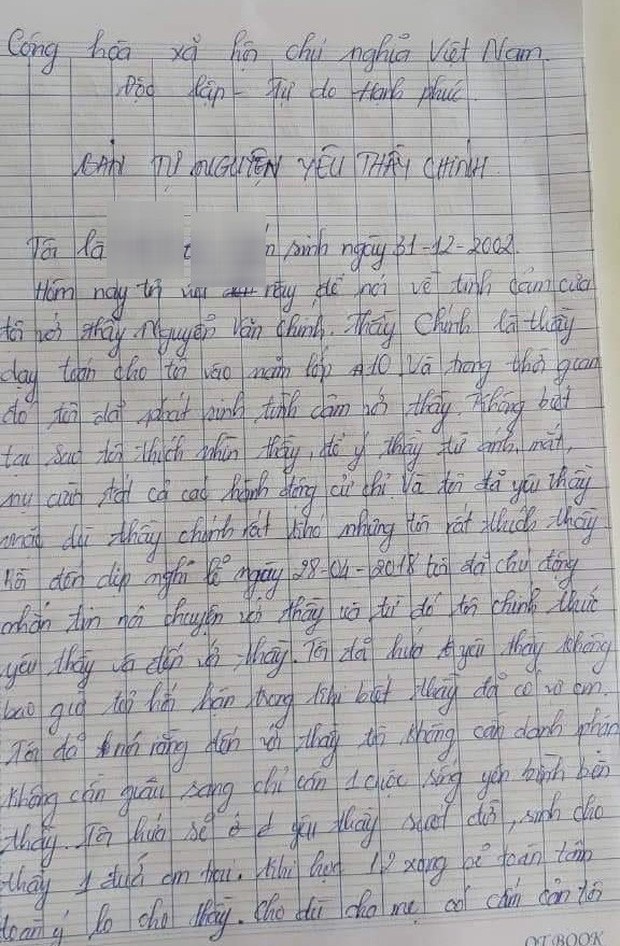 Làm rõ Bản tự nguyện yêu thầy giáo của nữ sinh lớp 12 ở Kiên Giang-1