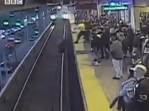 Người đàn ông sống sót dù ngã ngay trước mũi tàu