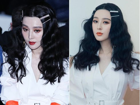 Đứng tim với gương mặt trang điểm trắng dã như tượng sáp của Phạm Băng Băng