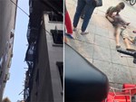 Hà Nội: Sập giàn giáo trên phố Nguyễn Công Trứ, nhiều công nhân rơi từ tầng cao xuống đất-8