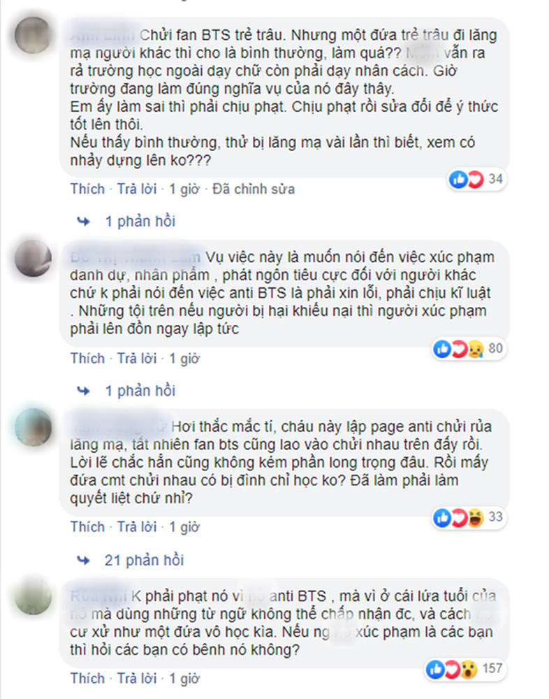 Xúc phạm BTS và cộng đồng fan ARMY, nam sinh TP.HCM bị đình chỉ học, bắt lao động công ích và hạ hạnh kiểm-7