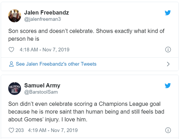 Khoảnh khắc xúc động: Son Heung-min từ chối ăn mừng sau khi ghi bàn, chắp tay và cúi đầu xin lỗi cầu thủ bị anh làm gãy chân-3