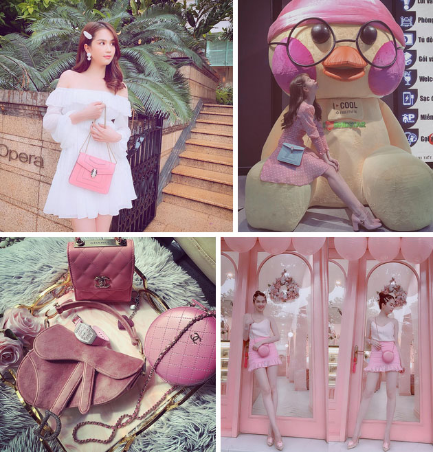 Hay bị chê sến nhưng Ngọc Trinh vẫn mê tít màu hồng chói lọi, công nhận rất nổi bật nhưng cũng lắm lúc lao đao” nhan sắc-8