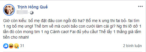 Công khai bạn trai mới chưa lâu, Hồng Quế lại có chia sẻ lạ: Người lỡ dở 1 lần đò còn mong tìm 1 người cành cao-1
