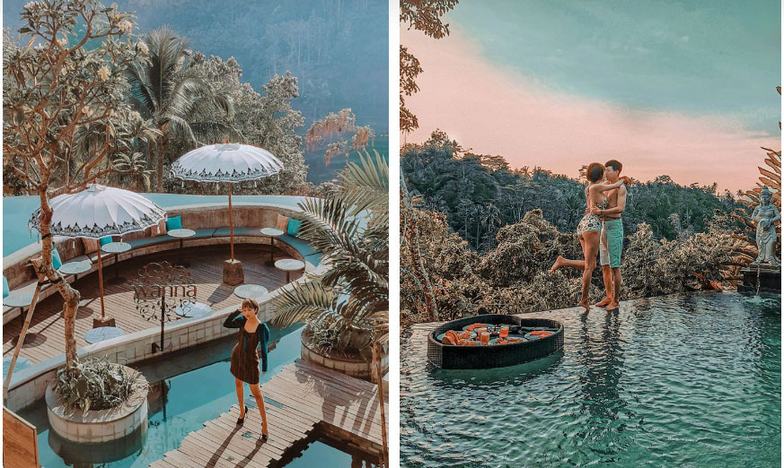 Vợ hai Minh Nhựa đăng trọn vẹn bộ ảnh Bali nhưng có một tấm hình khiến người sợ độ cao phải dựng tóc gáy-2