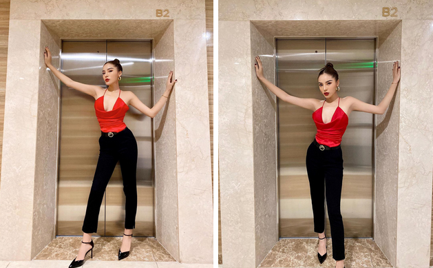 Một chiếc áo mà Kỳ Duyên mặc được 2 kiểu khác nhau, kiểu nào cũng sexy khoe vòng 1 ngồn ngộn-1