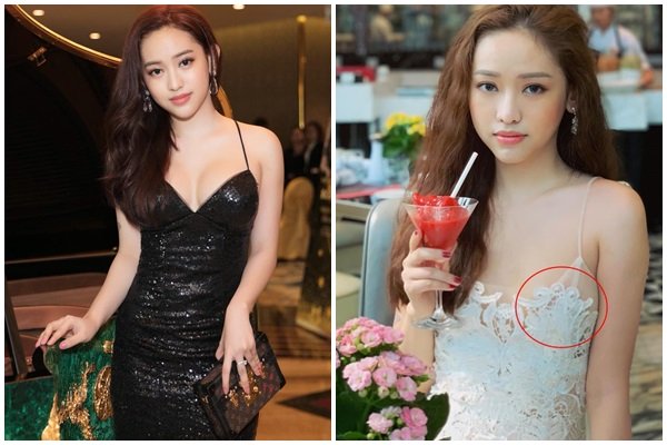 Tháo túi ngực, Thúy Vi tự tin phô diễn vòng 1 tí hon nhưng lại lộ miếng dán ngực kém duyên-5