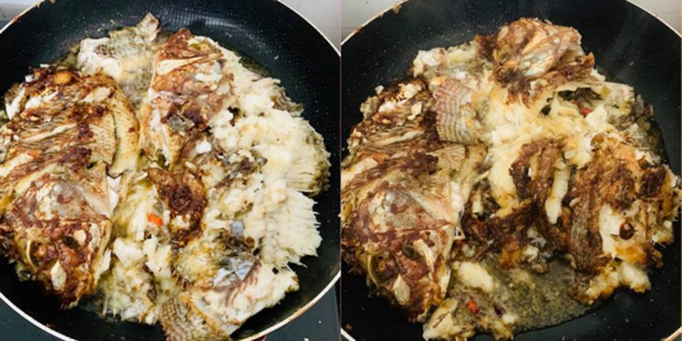 Ra mắt nhà bạn trai, cô gái trổ tài rán cá nhưng tới cuối phải lên mạng cầu cứu và nhận xét từ phụ huynh-3