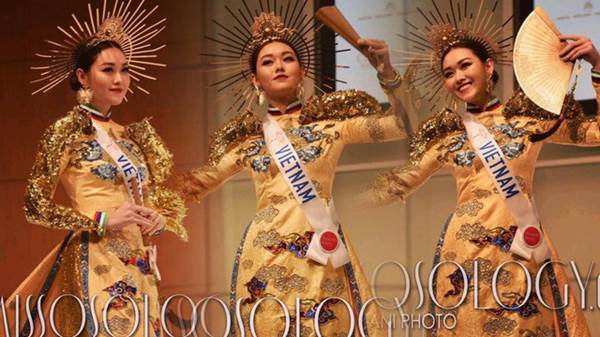 Cận cảnh bộ quốc phục đẹp nhất Hoa hậu Quốc tế 2019 của Tường San-2