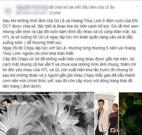 Xôn xao thông tin Chi Pu tức giận unfriend Gil Lê và Hoàng Thùy Linh sau khi thấy hình ảnh ôm ấp thân thiết tại đám cưới Đông Nhi - Ông Cao Thắng?-1