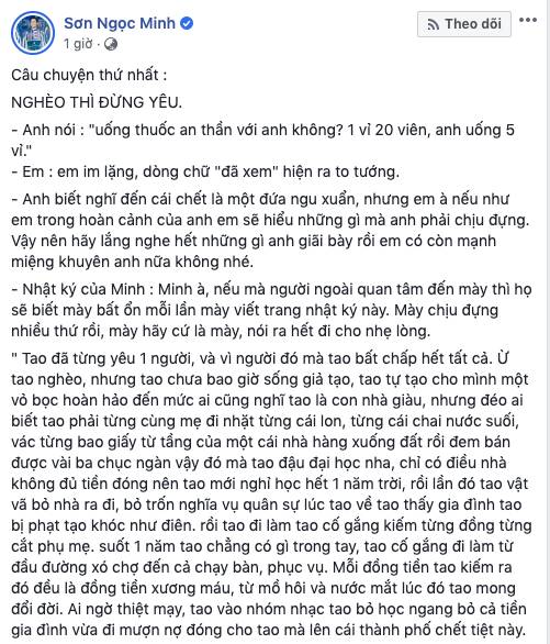 Sơn Ngọc Minh tung loạt bằng chứng hẹn hò đồng tính tố Erik lợi dụng tình cảm, tuyên bố sốc: Mình chết mọi người mới vừa lòng à?-1