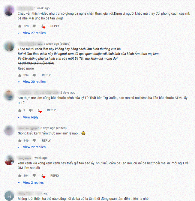 Bà Tân Vlog tuyên bố thay đổi cách làm clip, ai ngờ lại bị dân mạng soi đi sao chép ý tưởng của kênh ẩm thực nổi tiếng khác-8