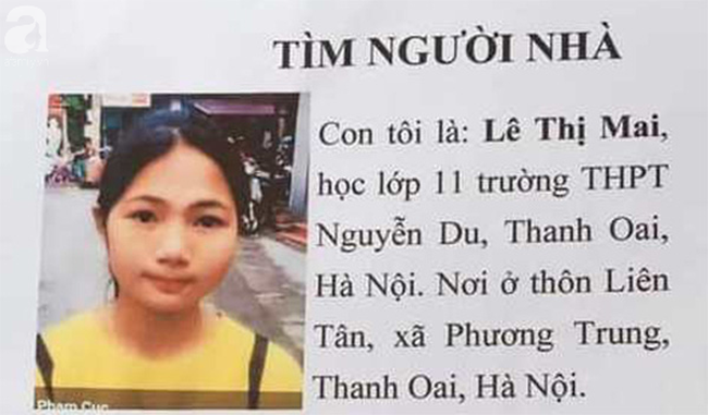 Hà Nội: Con gái đi học thêm mất tích, trên đường đi tìm, mẹ chỉ thấy chiếc xe đạp bên vệ đường-1