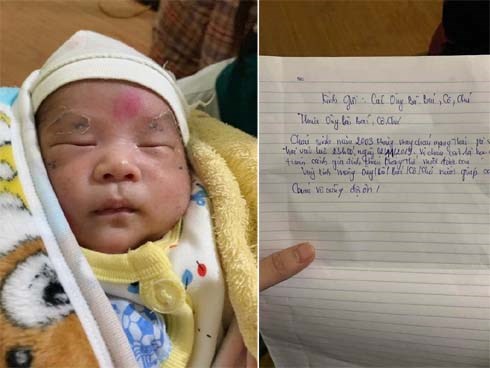 Bé trai 10 ngày tuổi bị bỏ rơi, khi đọc thư ai cũng bất ngờ về tuổi của người mẹ