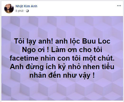 Nhật Kim Anh công khai van xin chồng cũ cho được gặp con khiến fan đau lòng-1