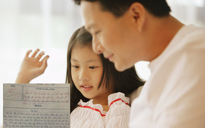 Bài văn tả bố của học sinh lớp 7 khiến dân mạng nghẹn ngào, cô giáo cũng rưng rưng chấm 9,5 điểm kèm lời gợi ý bất ngờ-1