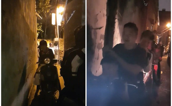 Người phụ nữ đối đầu, quyết không nhường đường cho cả đoàn gần 20 xe máy trong ngõ hẹp-1