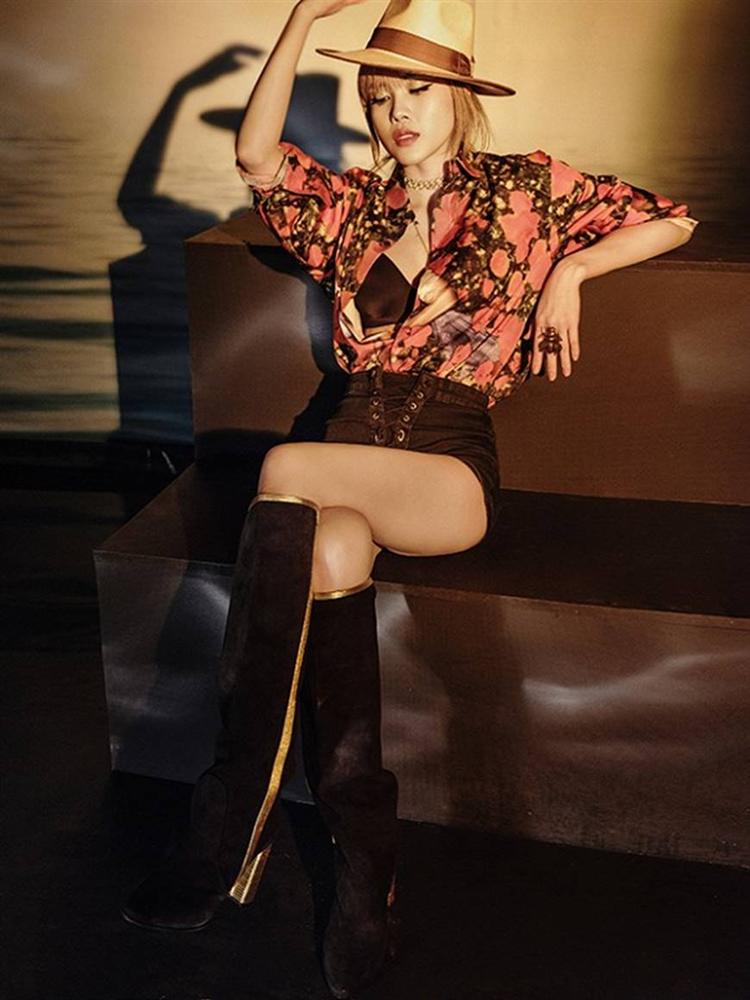 Mãn nhãn với vòng eo con kiến, chân thẳng tắp nuột nà của Thiều Bảo Trâm trong bộ ảnh mới-1