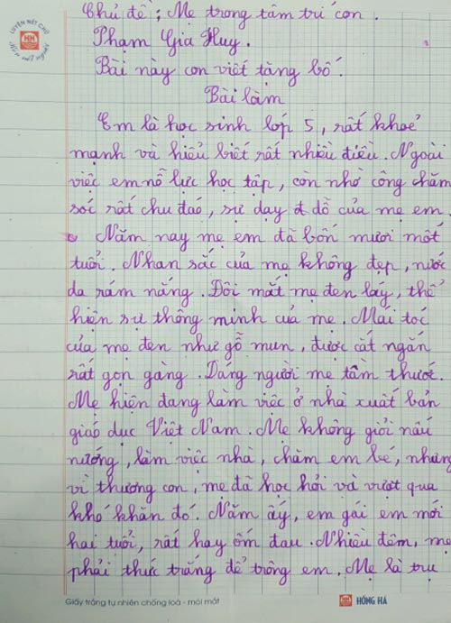Những bài văn tả mẹ gây bão mạng xã hội: Có bài làm người đọc đau nghẹn trong tim, bài lại khiến ai nấy đều cười sằng sặc-2