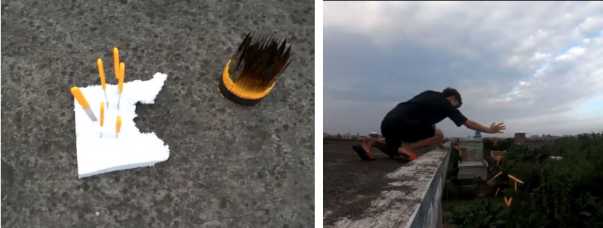 Youtuber nổi tiếng thực hiện thử thách dùng 100 con dao phóng từ trên cao xuống gây phẫn nộ-2