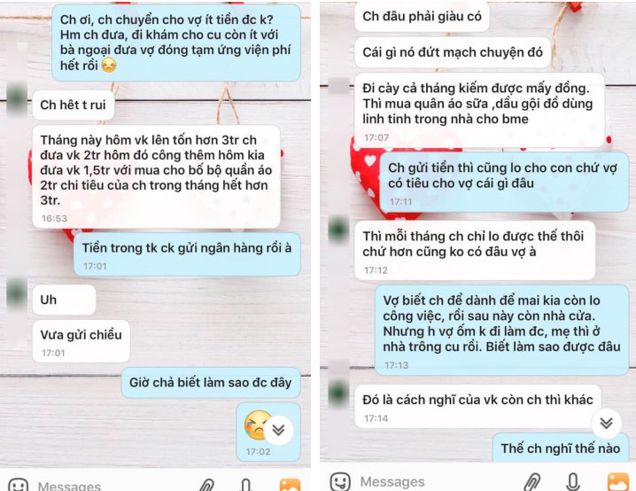 Chồng chỉ bỏ ra 2 triệu/tháng cho con, vợ ốm quyết không chi thêm còn nói một câu khiến vợ chết lặng-2