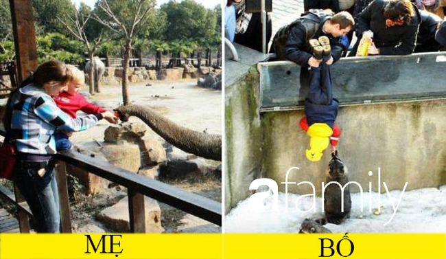 Cười không nhặt được mồm” khi xem chùm ảnh sự khác nhau giữa bố và mẹ khi chăm con-9