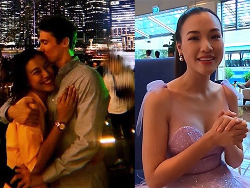 Á hậu Hoàng Oanh 'mừng vì cuối cùng đã có người rước'