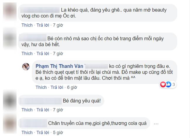 Bị nhắc nhở khi cho con gái 6 tuổi trang điểm mỗi ngày, Ốc Thanh Vân trả lời một câu khiến mọi người câm nín-5
