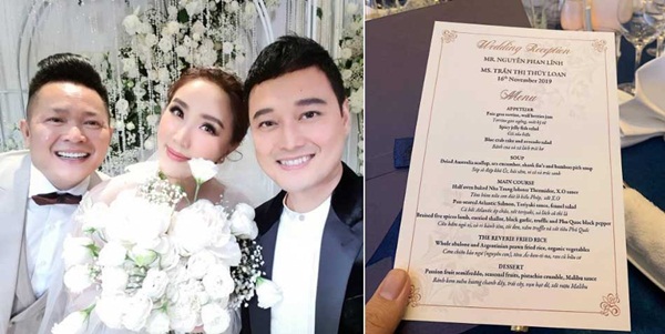 So thực đơn trong tiệc cưới của Cường Đô La, Trường Giang và sao Việt-1