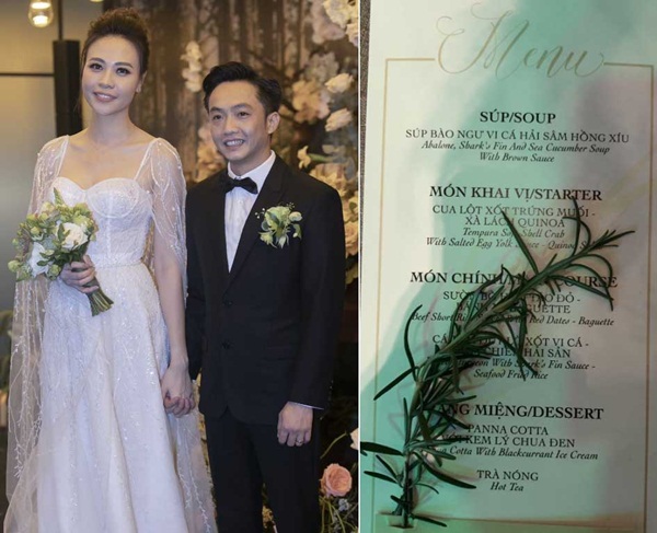 So thực đơn trong tiệc cưới của Cường Đô La, Trường Giang và sao Việt-3