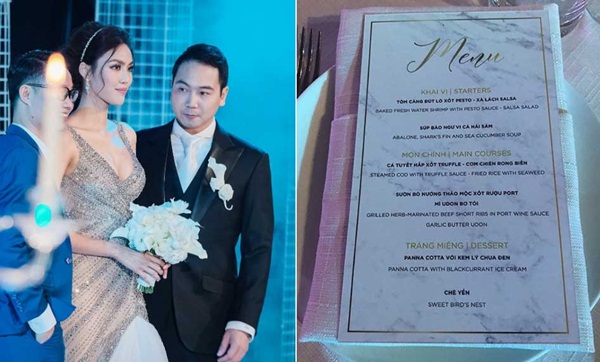 So thực đơn trong tiệc cưới của Cường Đô La, Trường Giang và sao Việt-4