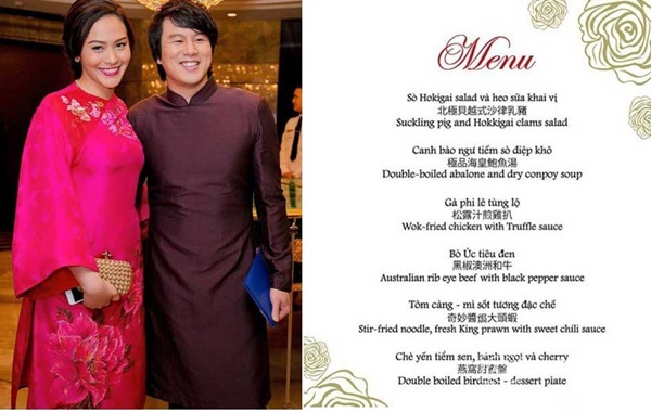 So thực đơn trong tiệc cưới của Cường Đô La, Trường Giang và sao Việt-7